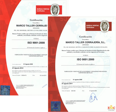 Iso9001 portaferetros MTC